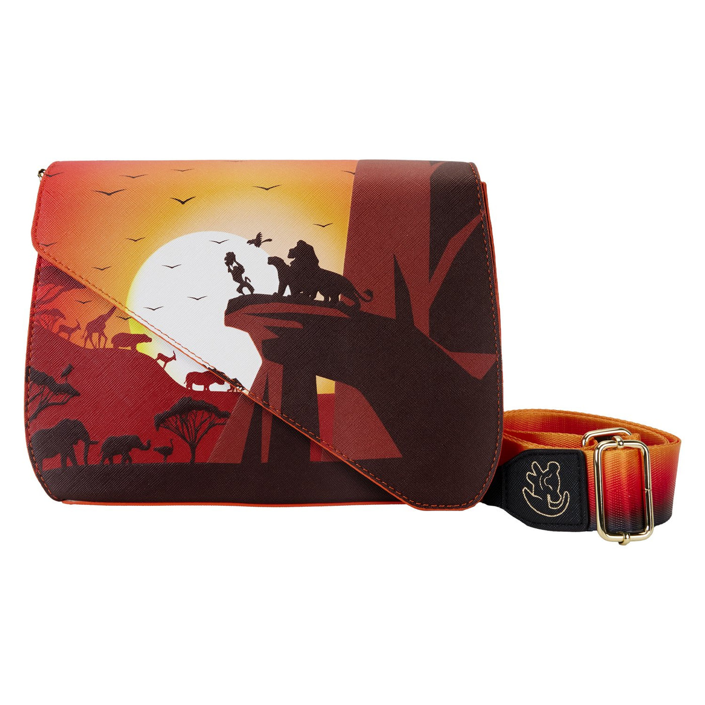 WDTB3015 - Loungefly Disney Lion King 30th Anniversary Pride Rock Silhouette Crossbody - Front