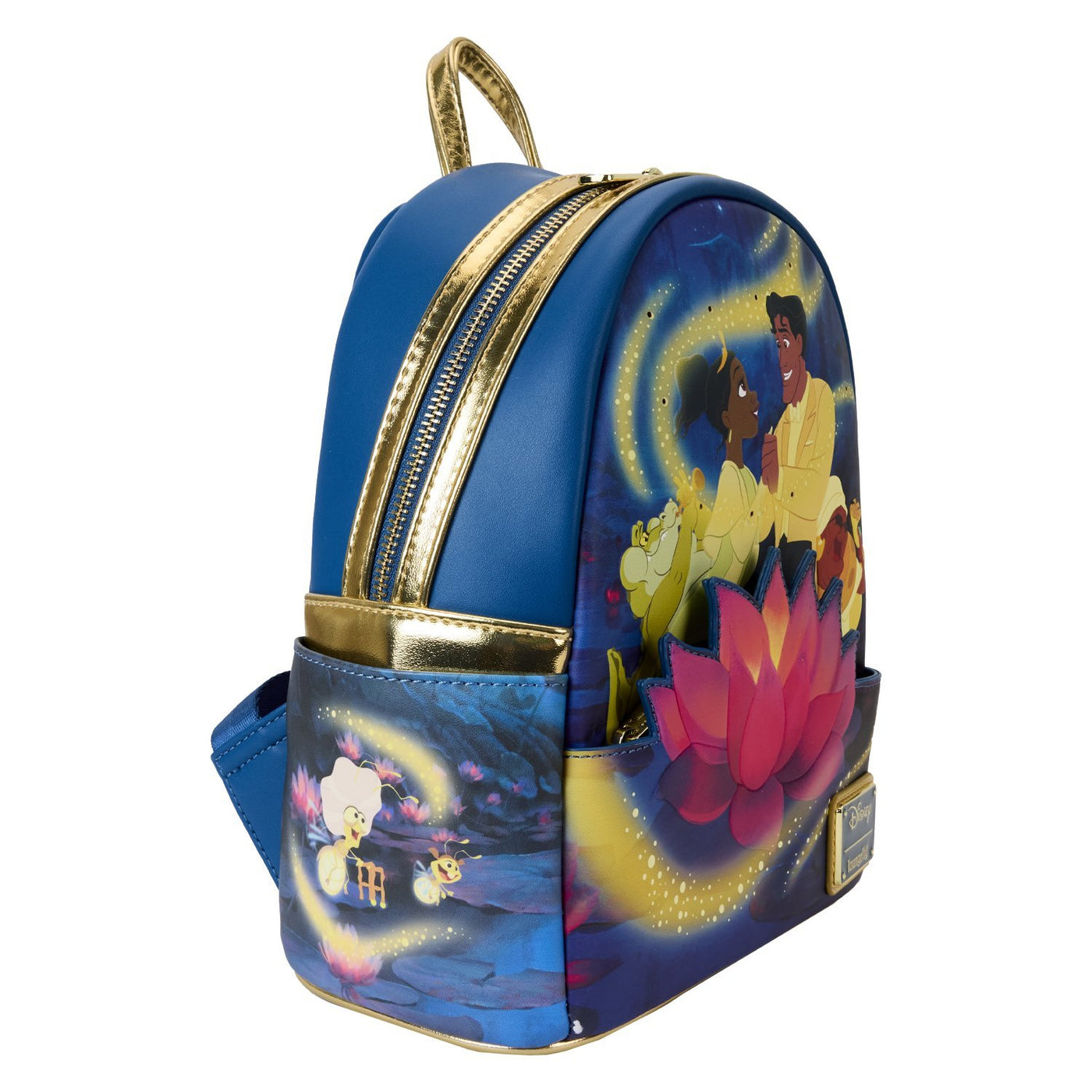 Loungefly Disney The Princess And The Frog 15th Anniversary Tiana & Naveen Glow Mini Backpack