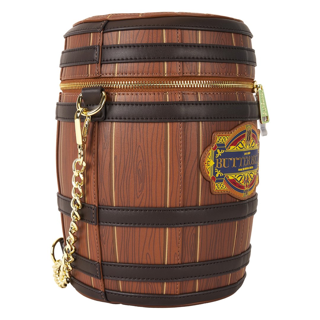 Loungefly Warner Brothers Harry Potter Butterbeer Barrel Scented Figural Crossbody Bag
