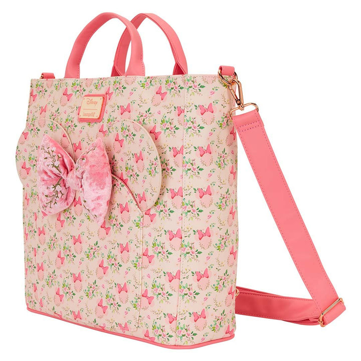 Loungefly Disney Minnie Mouse Floral Convertible Backpack &amp; Tote Bag