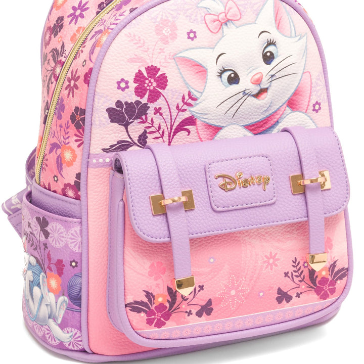WondaPop Disney Aristocats Marie 11" Vegan Leather Fashion Mini Backpack - Front Detail