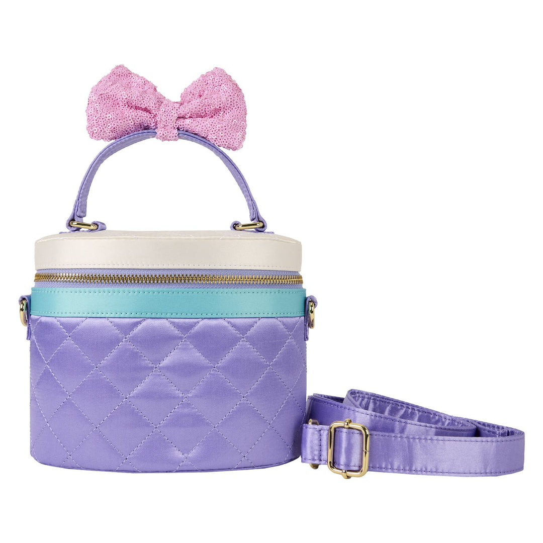 Loungefly Disney Daisy Duck 85th Anniversary Sequin Quilted Crossbody Bag