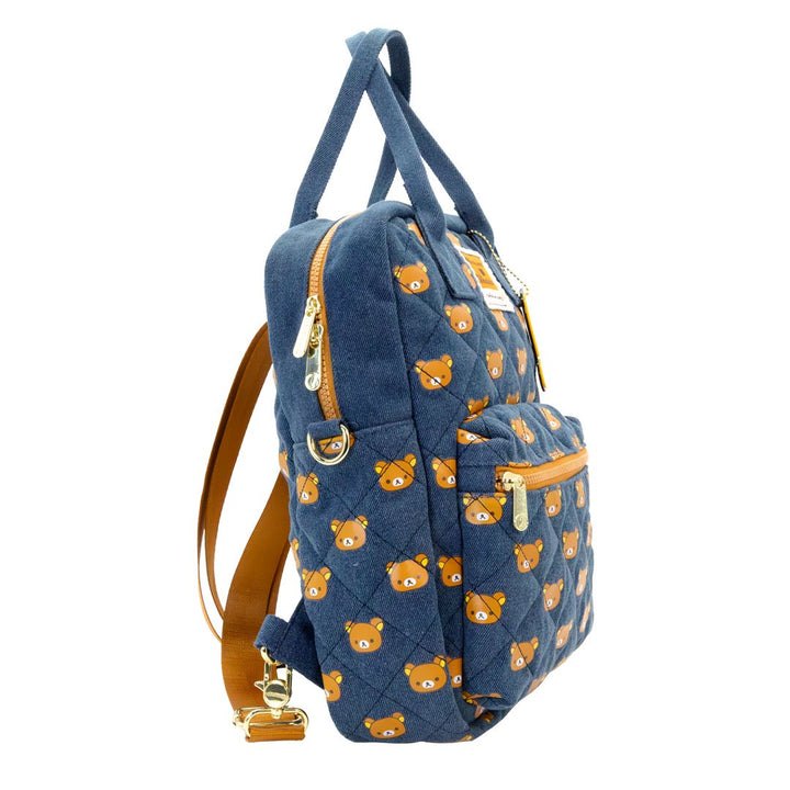 Whatever Makes You Happy Rilakkuma Quilted Reversable Convertible Square Bag