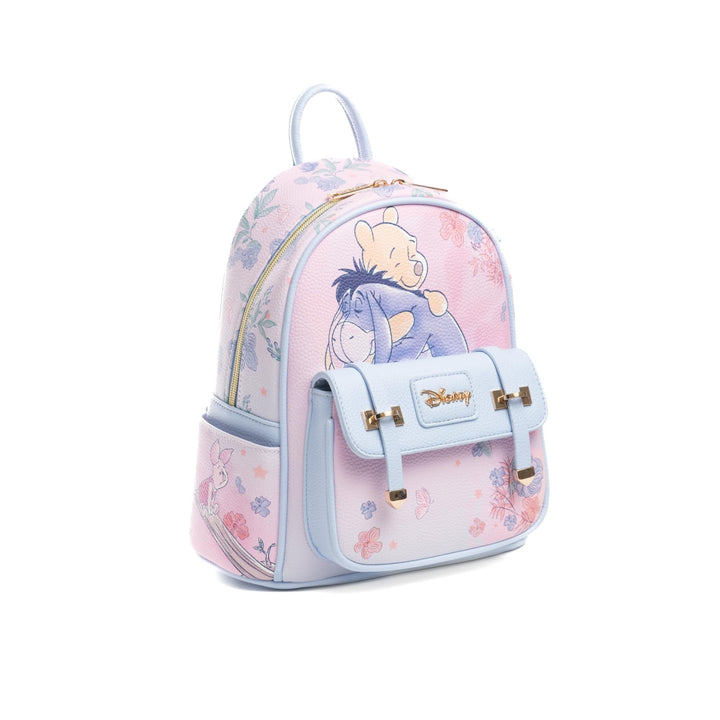 Wondapop Disney Winnie the Pooh and Friends Forget Me Not 11" Vegan Leather Fashion Mini Backpack