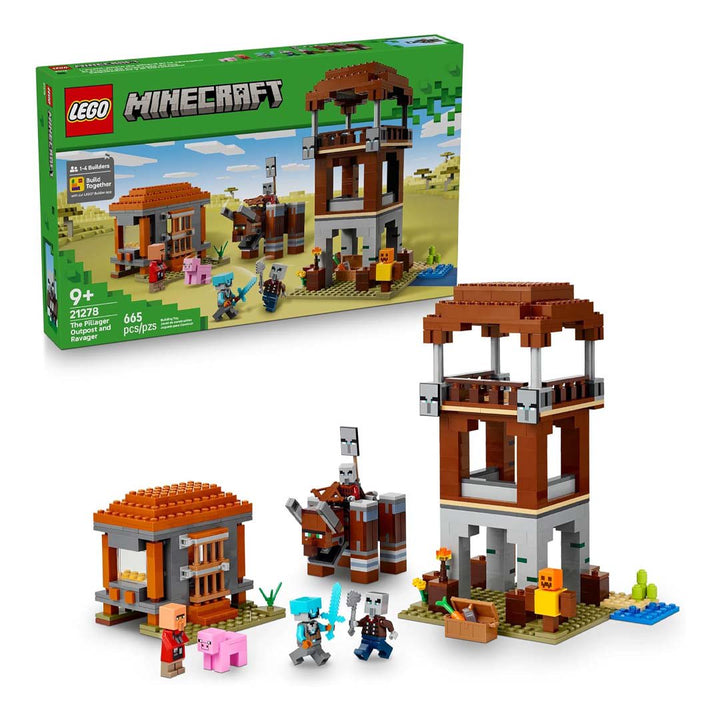 LEGO Minecraft The Pillager Outpost and Ravager (21278)