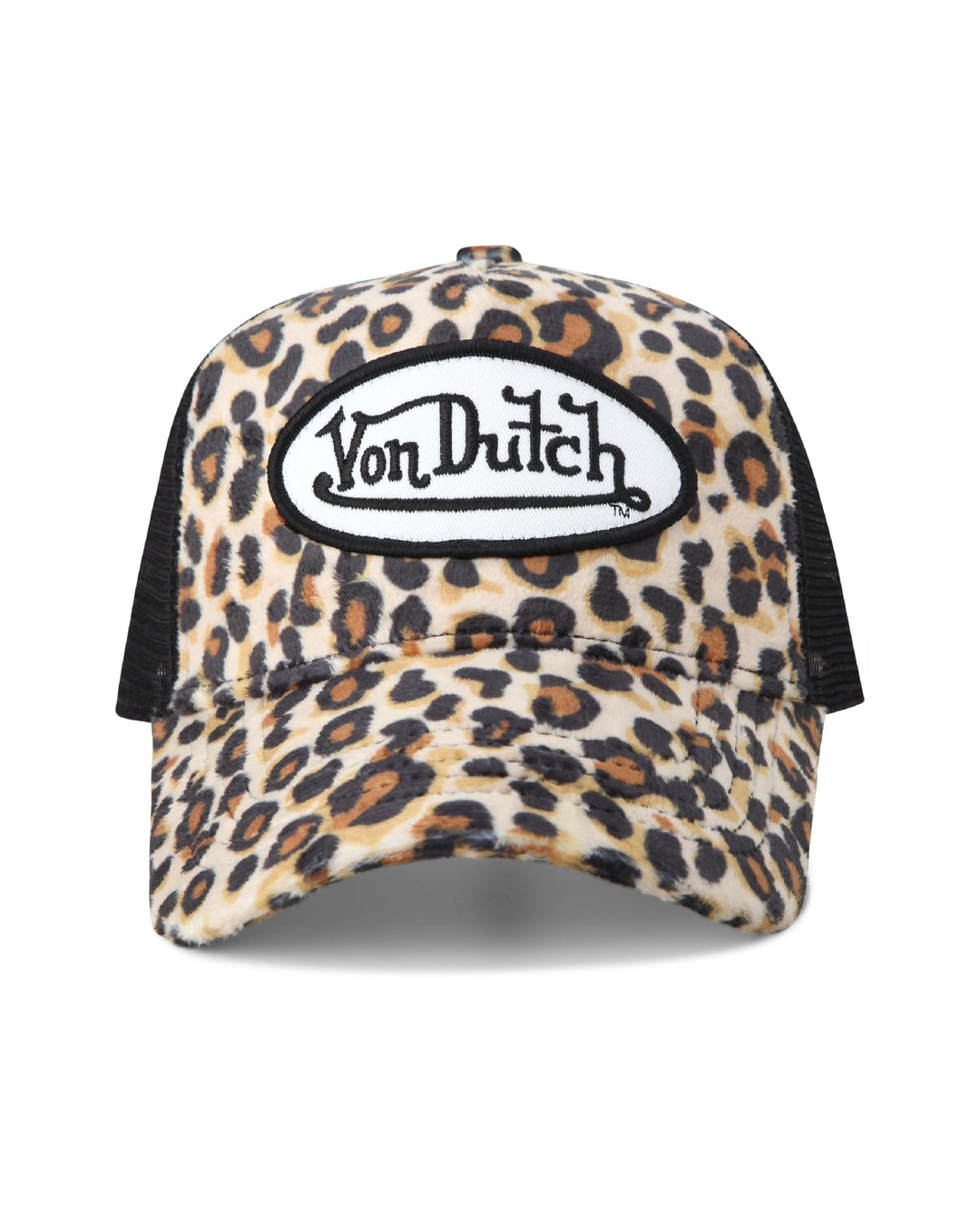 Von Dutch Unisex Trucker Hat - Plush Curved Bill Mesh Back Retro Classic Adjustable Snapback Baseball Cap for Men and Women