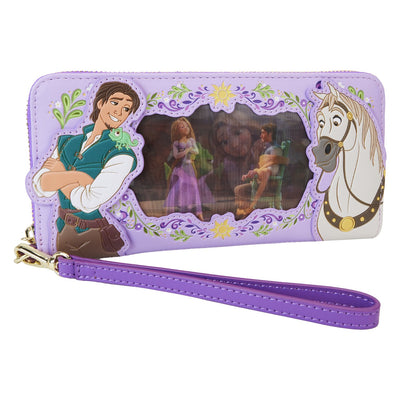 Loungefly Disney Tangled Princess Rapunzel Lenticular Wristlet Wallet - Front 2