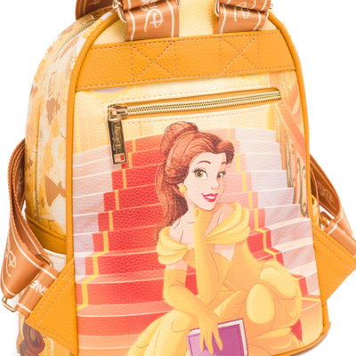 WondaPop Disney Beauty and the Beast Belle 11" Vegan Leather Fashion Mini Backpack - Back 2