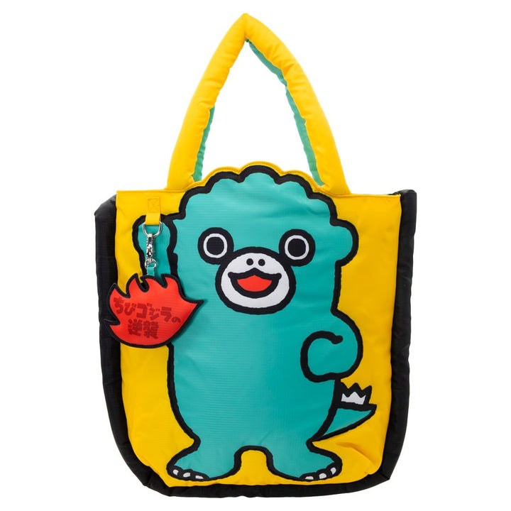 Whatever Makes You Happy Chibi Godzilla Raids Again Father &amp; Son Padded Die-Cut Tote Bag