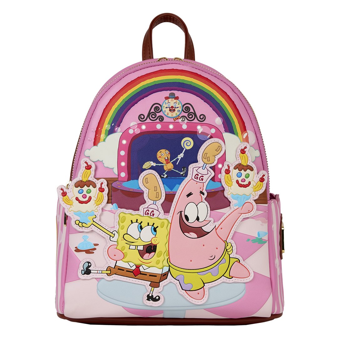 Loungefly Nickelodeon Spongebob Squarepants &amp; Patrick Star Goofy Goober Light Up Mini Backpack