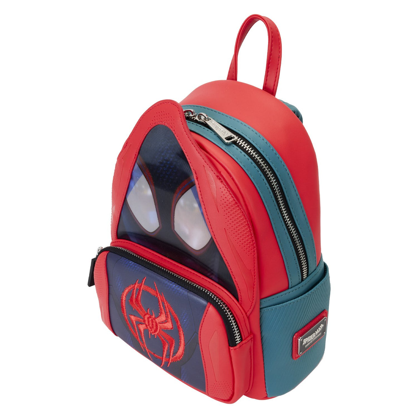 Loungefly Marvel Spiderverse Miles Morales Hoody Cosplay Mini Backpack - Top View
