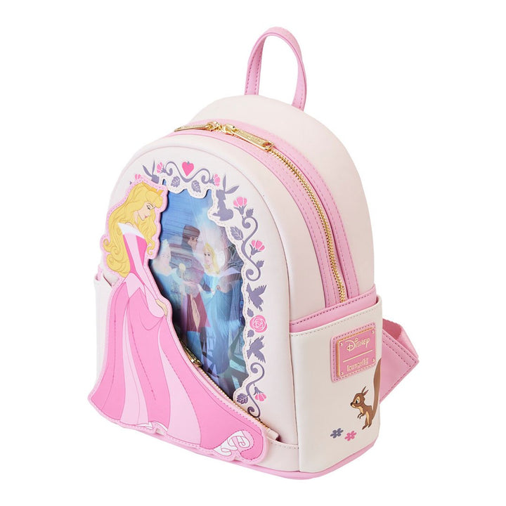 Loungefly Disney Sleeping Beauty Princess Lenticular Mini Backpack - Front