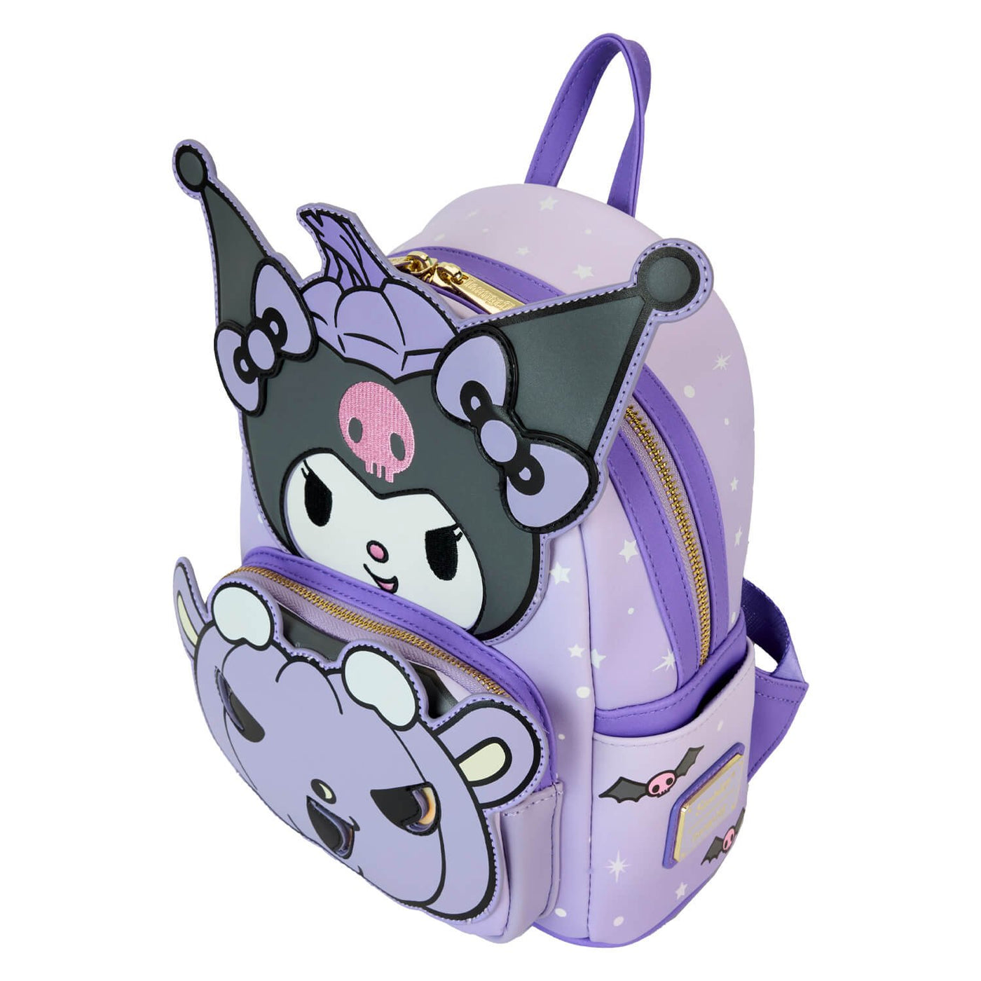 Loungefly Sanrio Kuromi Pumpkin Mini Backpack - top angle