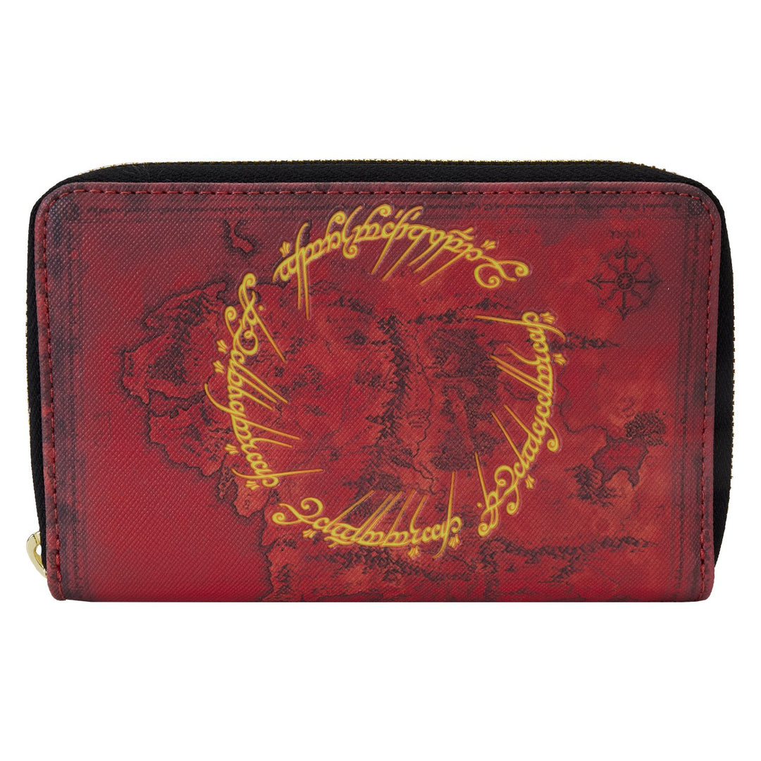 Loungefly Warner Brothers Lord of the Rings The One Ring Zip-Around Wallet - Front
