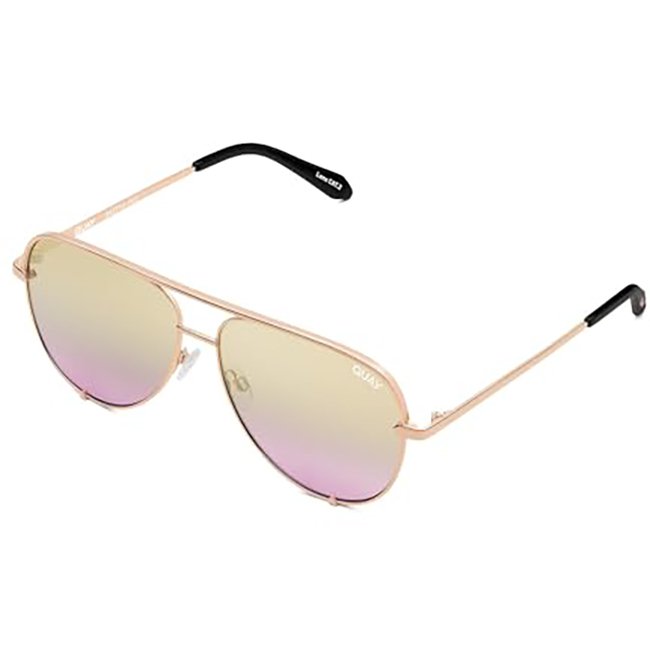 Quay Australia HIGH KEY MINI Classic Unisex Aviator Sunglasses - Angle