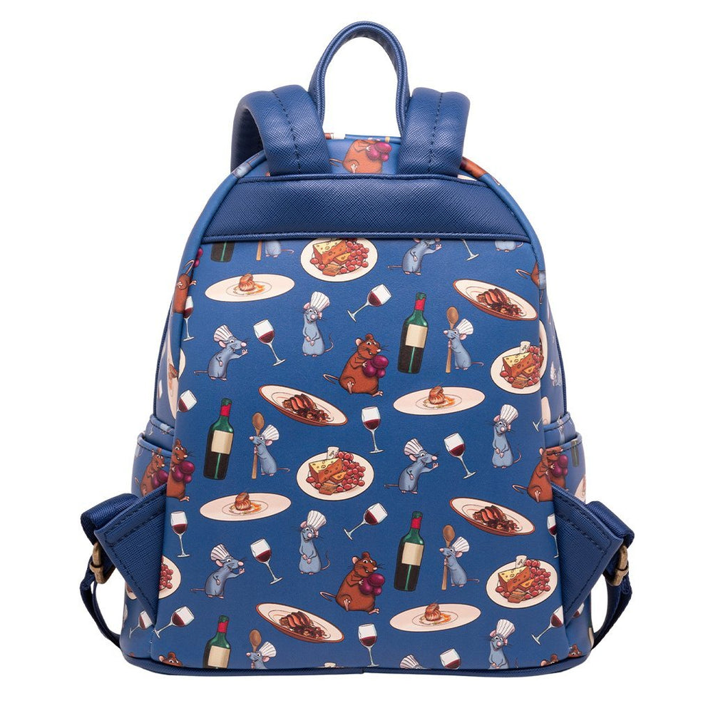 Loungefly Disney Pixar Ratatouille Remy and Emile Allover Print Mini Backpack - 707 Street Exclusive