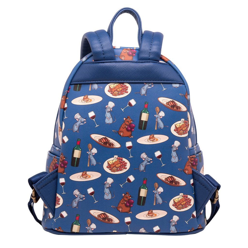 Loungefly Disney Pixar Ratatouille Remy and Emile Allover Print Mini Backpack - 707 Street Exclusive