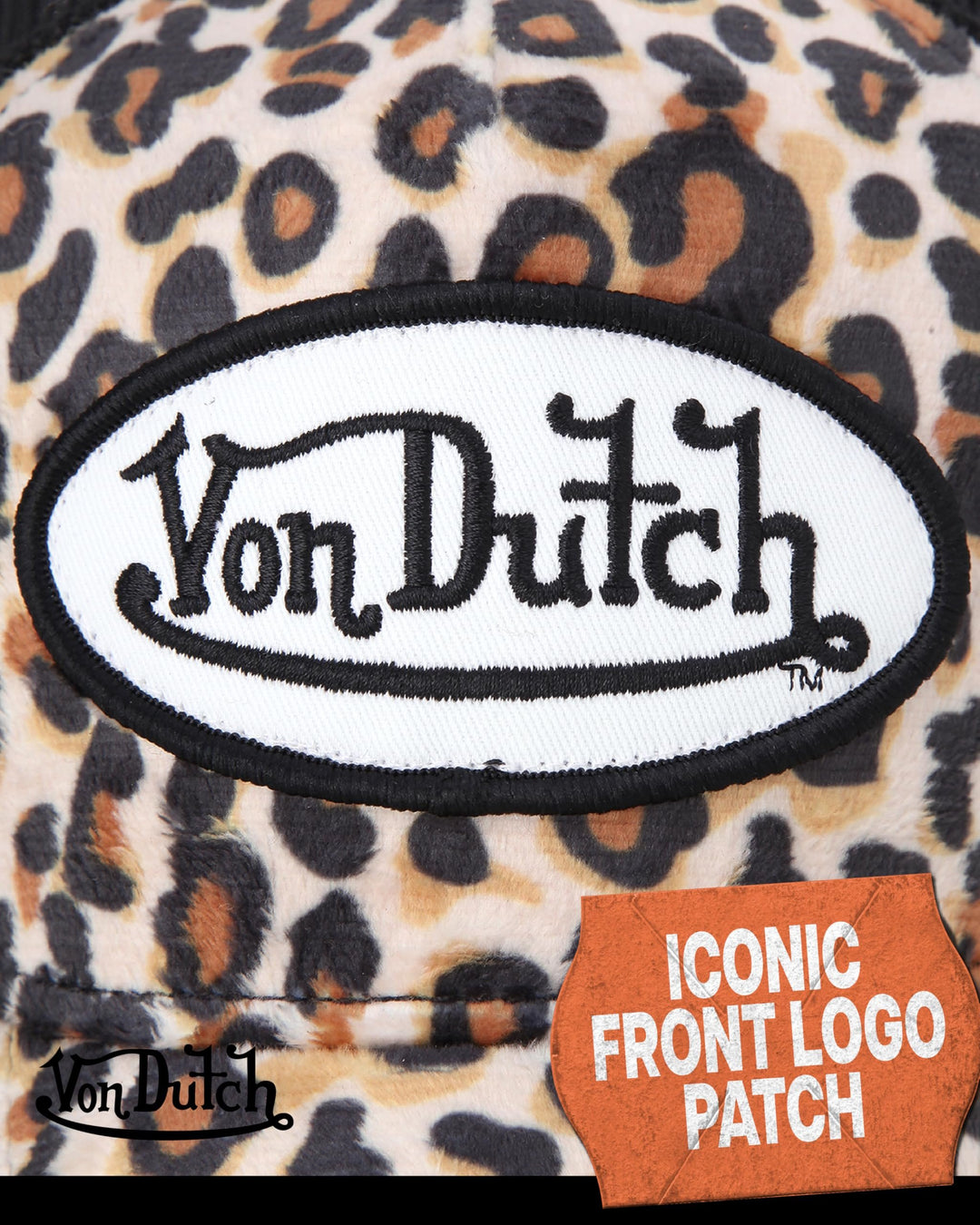 Von Dutch Unisex Trucker Hat - Plush Curved Bill Mesh Back Retro Classic Adjustable Snapback Baseball Cap for Men and Women