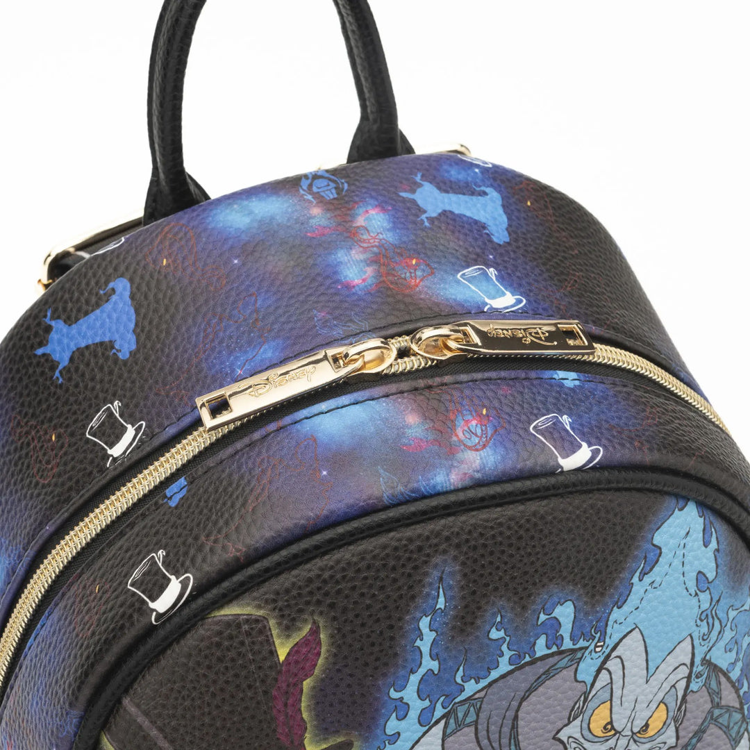 WondaPop Disney Dr. Facilier 11" Vegan Leather Mini Backpack - Zipper