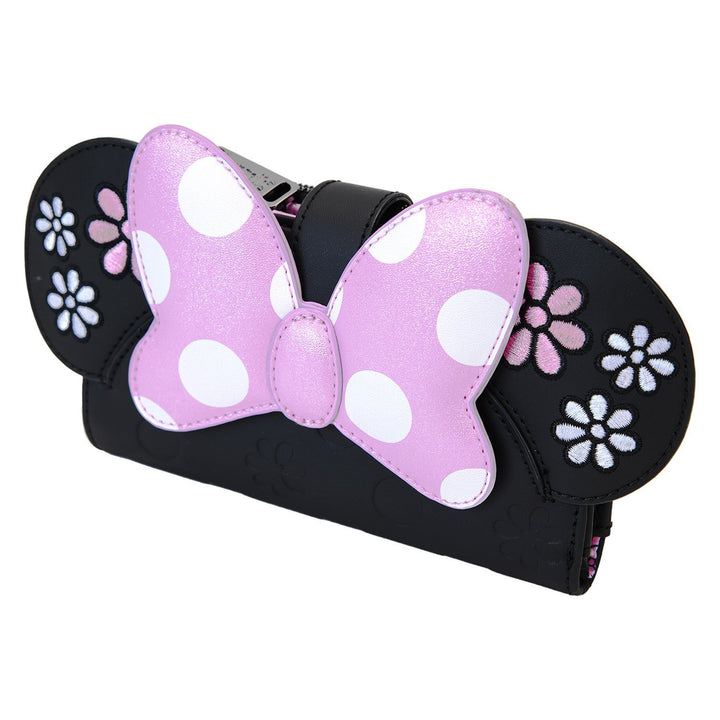 Loungefly Disney Minnie Mouse Floral Rock the Dots Flap Wallet