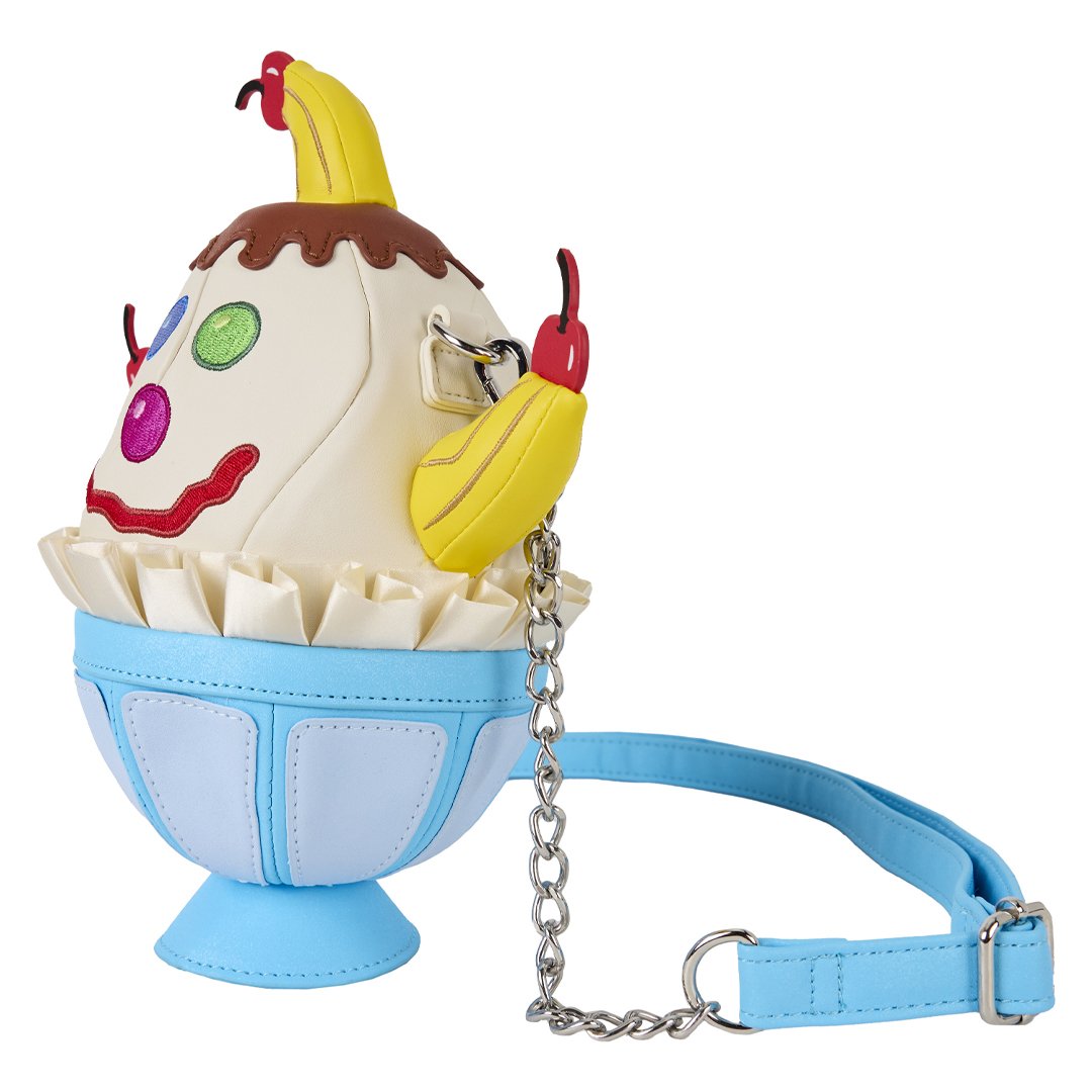Loungefly Nickelodeon Spongebob Squarepants Goofy Goober Ice Cream Sundae Figural Crossbody Bag