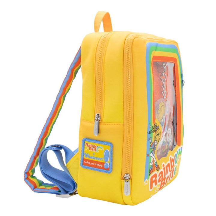 Whatever Makes You Happy Rainbow Brite Vintage Box Pin Trading Backpack