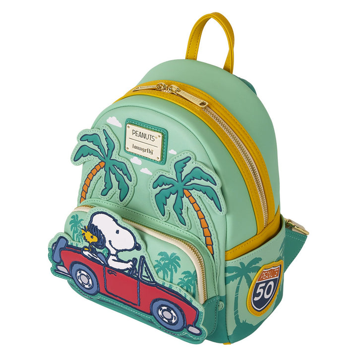 Loungefly Peanuts Snoopy &amp; Woodstock Road Trip Mini Backpack