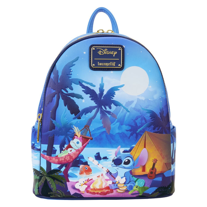 Loungefly Disney Lilo &amp; Stitch Camping Cuties Mini Backpack