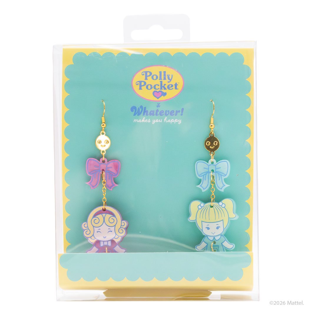 Whatever Makes You Happy Polly Pocket BFF Hinged Layered Acrylic Earrings