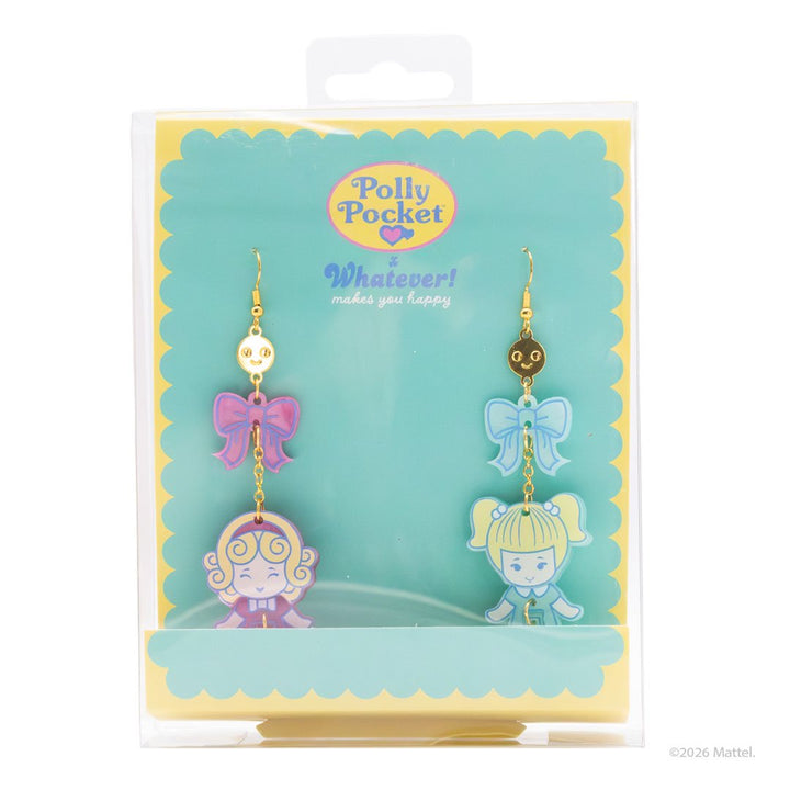 Whatever Makes You Happy Polly Pocket BFF Hinged Layered Acrylic Earrings