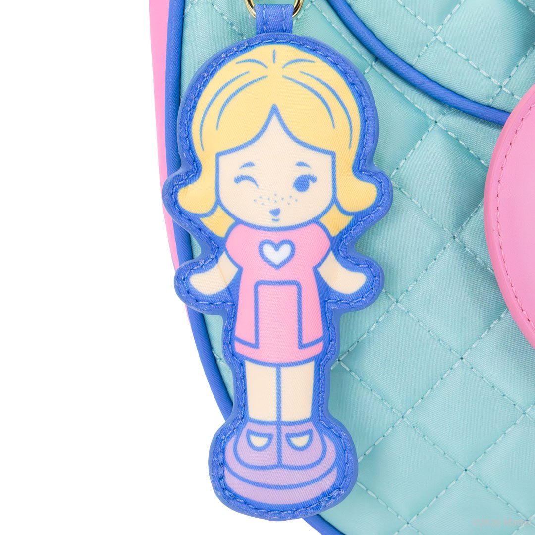 Whatever Makes You Happy Polly Pocket Quilted Compact Crescent Bag