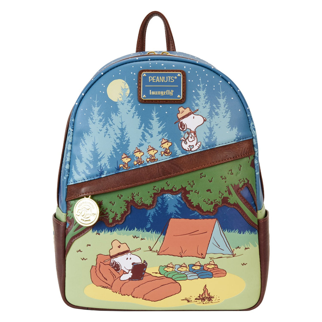 PNBK0036 - Loungefly Peanuts Beagle Scouts 50th Anniversary Mini Backpack - Front