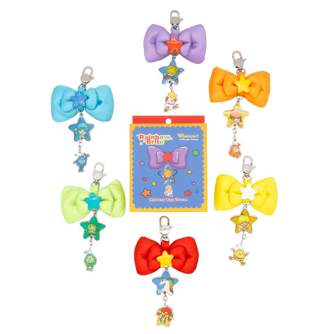 Whatever Makes You Happy Rainbow Brite Mystery Box Puffy Bow Bag Charms