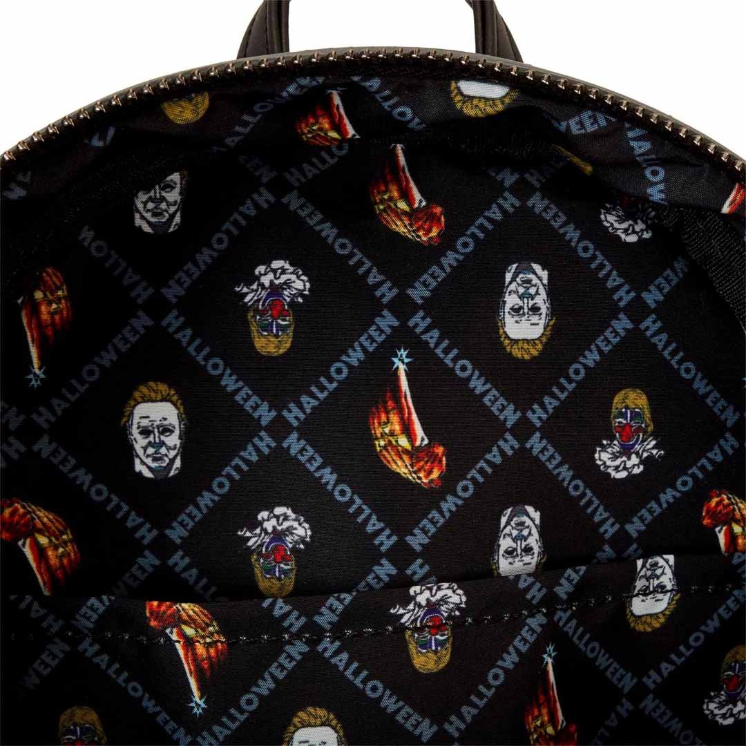 Loungefly Compass International Halloween Michael Myers Jack-O'-Lantern Glow Mini Backpack