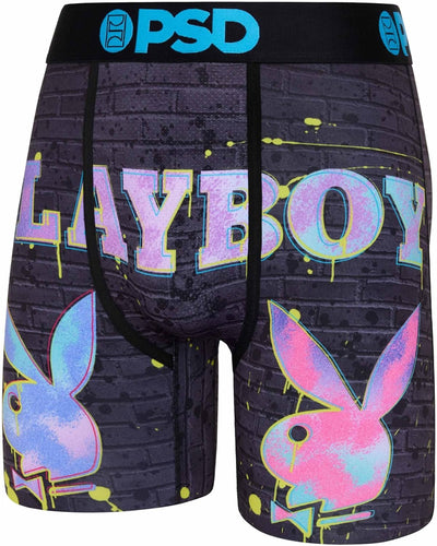 PSD Underwear Men's Playboy Mix Boxer Briefs 3-pack - Blue Pink