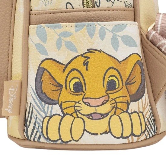 WondaPop Disney The Lion King Simba and Nala 11" Vegan Leather Mini Backpack - Side