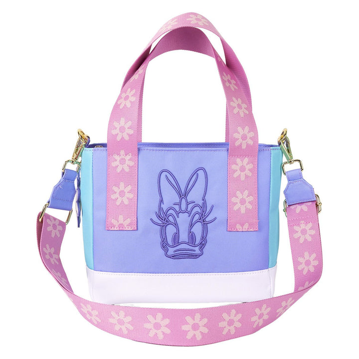 Loungefly Disney Daisy Duck 85th Anniversary Nylon Mini Tote Crossbody Bag