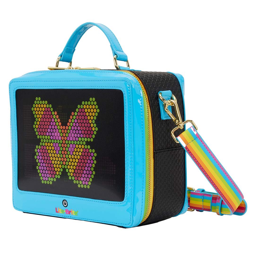 Loungefly Hasbro Lite-Brite Lenticular Glow Crossbody Bag with Coin Bag
