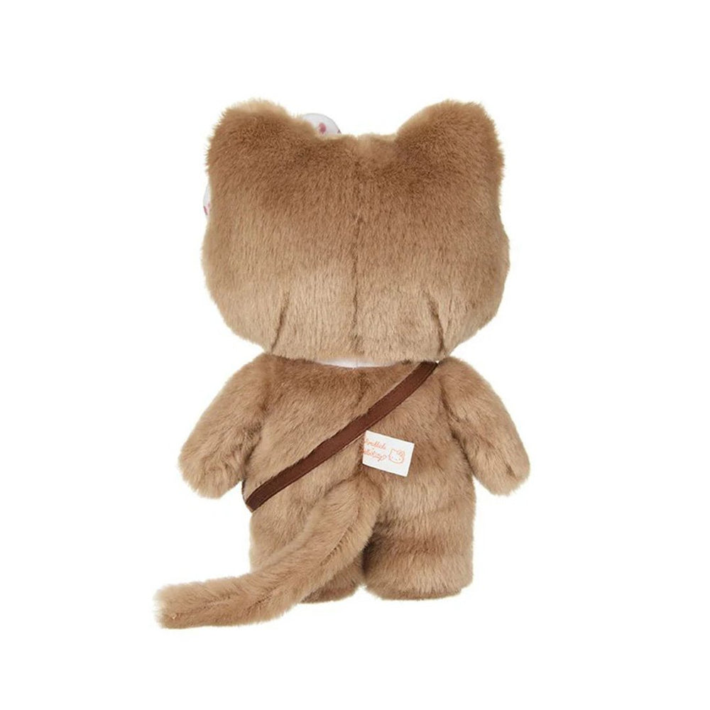 Monchhichi x Hello Kitty Hello Kitty Dressed as Monchhichi 7.87" Gingham Plush Toy 