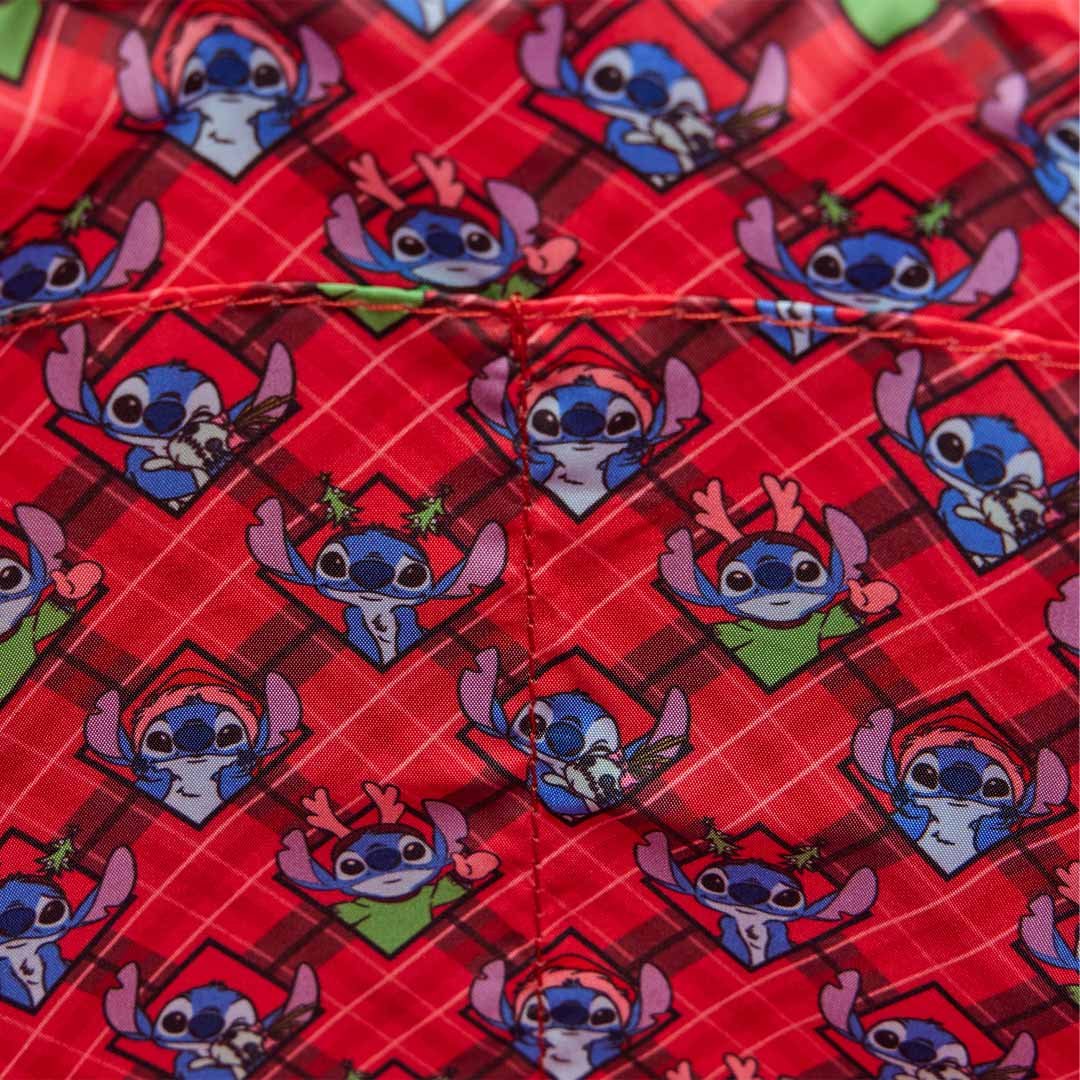 Loungefly Disney Lilo &amp; Stitch Holiday Tote Crossbody Bag