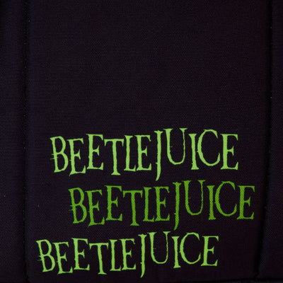 Loungefly Warner Brothers Beetlejuice Cosplay Full Size Nylon Backpack - Back Detail