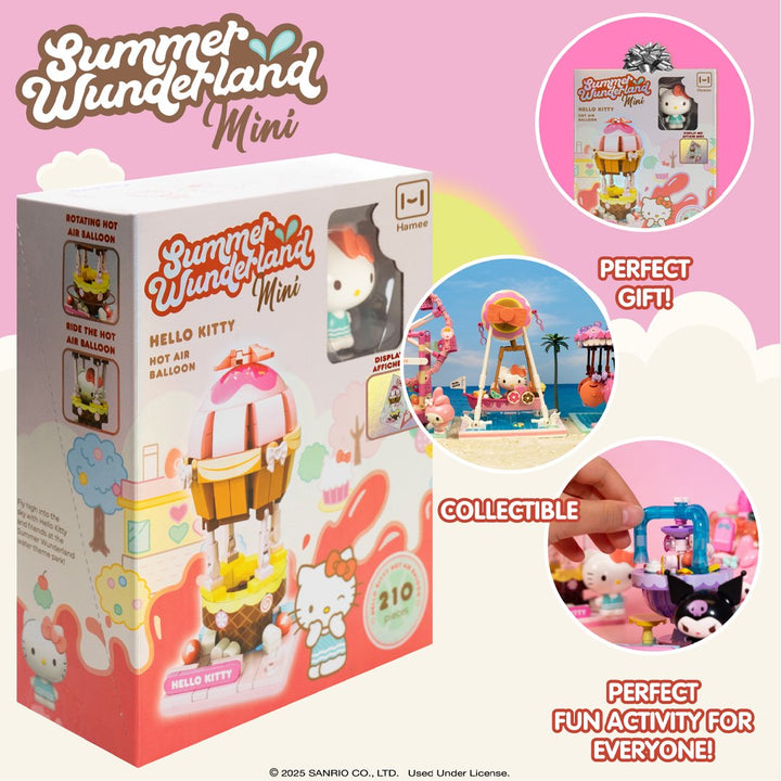 Hamee Sanrio Building Blocks Summer Wunderland - Hello Kitty Hot Air Balloon
