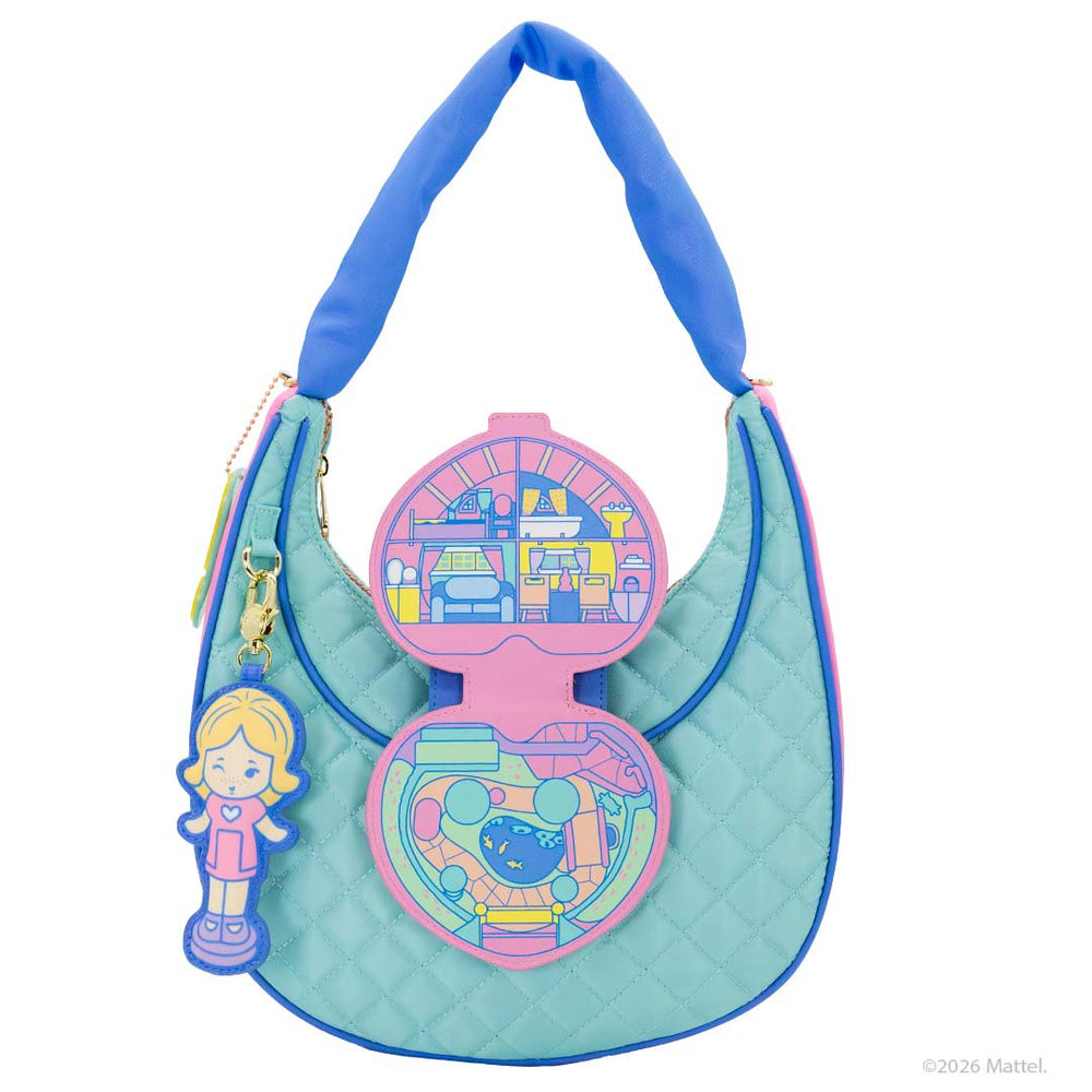 Whatever Makes You Happy Polly Pocket Quilted Compact Crescent Bag