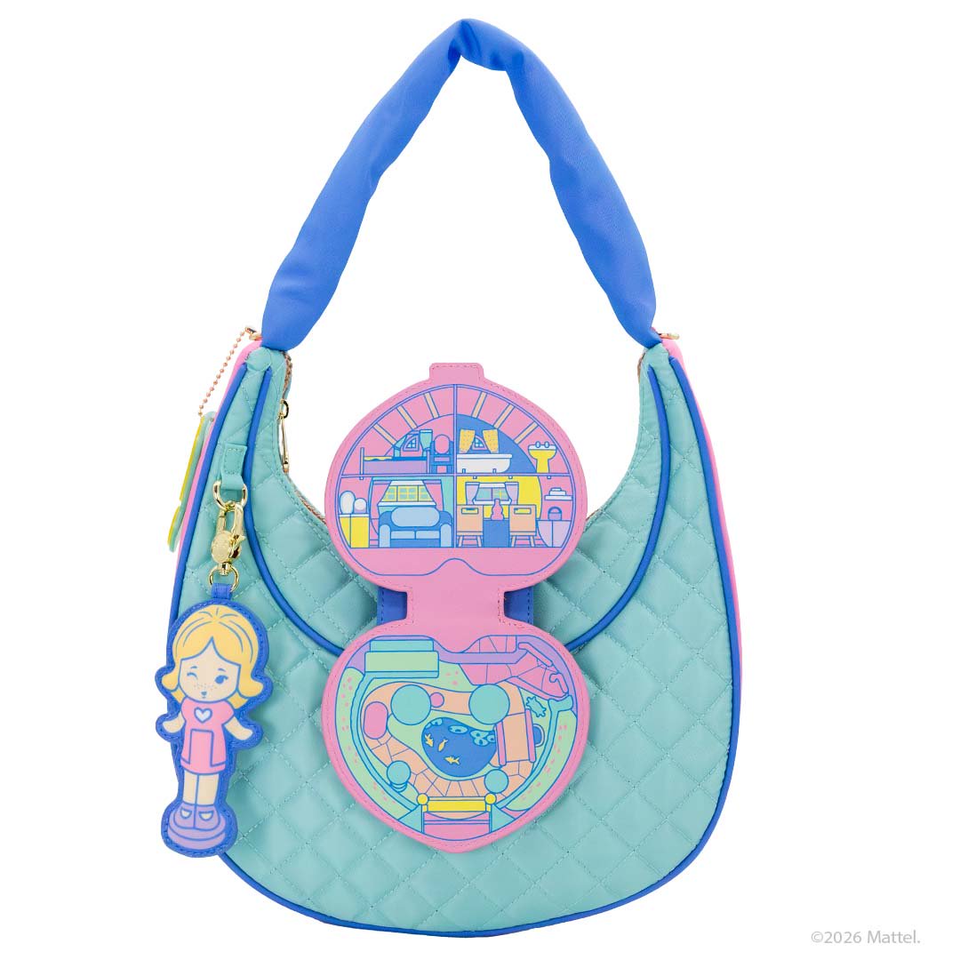 Whatever Makes You Happy Polly Pocket Quilted Compact Crescent Bag