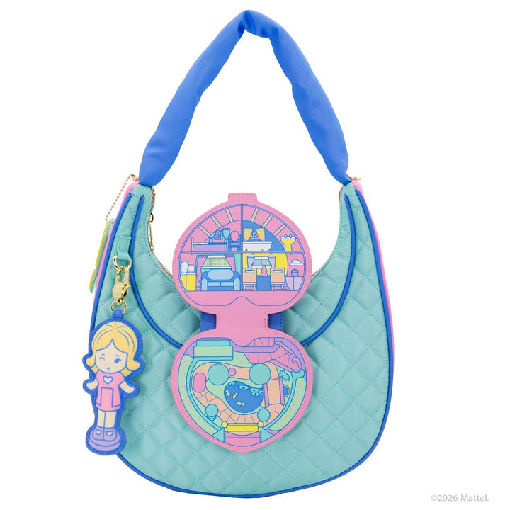 Whatever Makes You Happy Polly Pocket Quilted Compact Crescent Bag