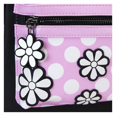 Loungefly Disney Minnie Mouse Floral Rock the Dots Mini Backpack