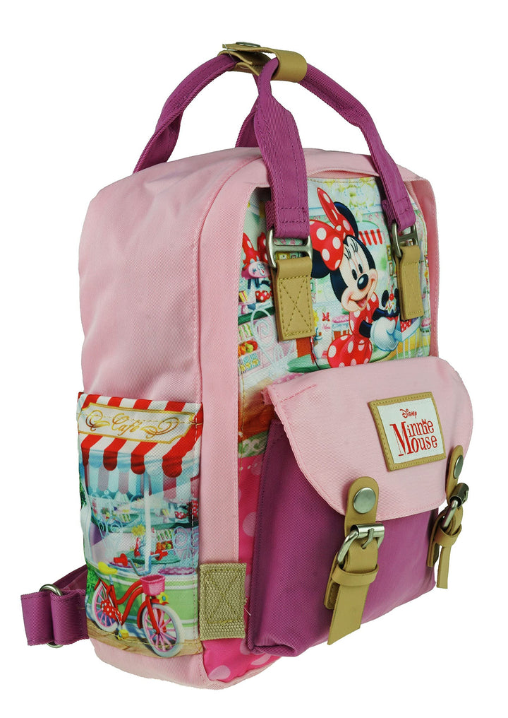 KBNL Disney Minnie Mouse 12" Nylon Mini Backpack - Angle