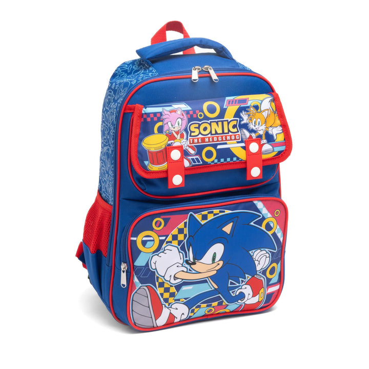 Ruz - Sonic Large School backpack with Padded Back and Adjustable Straps, Blue, A28251