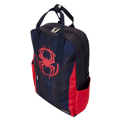 Loungefly Marvel Spiderverse Miles Morales Suit Full-Size Nylon Mini Backpack - Top View