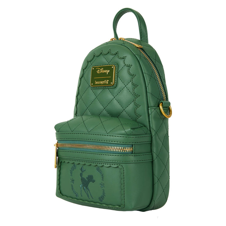 Loungefly Disney Bambi Texture Convertible Sling Crossbody Bag with Coin Bag
